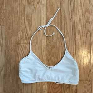 White bikini top - size L